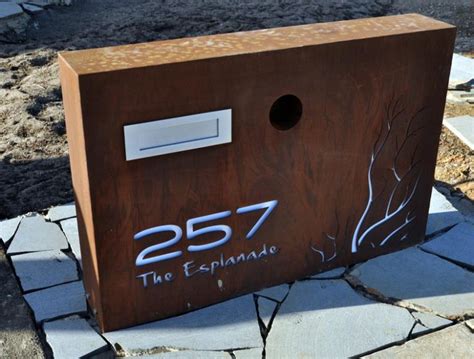 steel letter boxes melbourne|letter box design ideas.